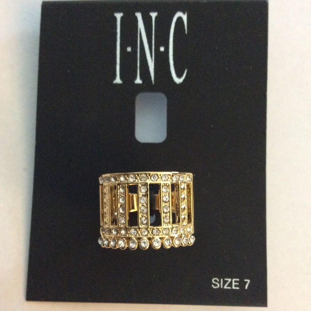 INC Rhinestone Ring NWT